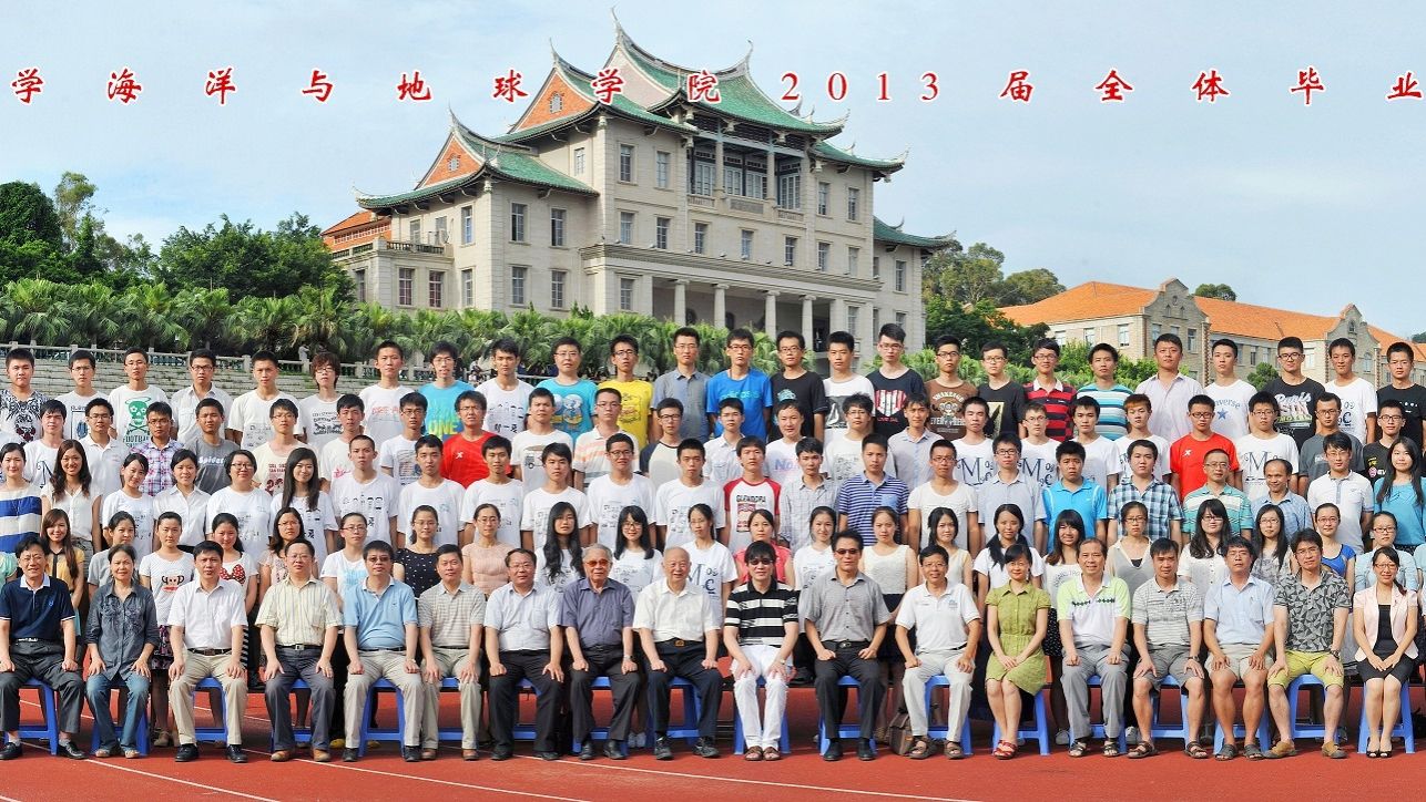 2013届必赢线路检测中心全体毕业生合影